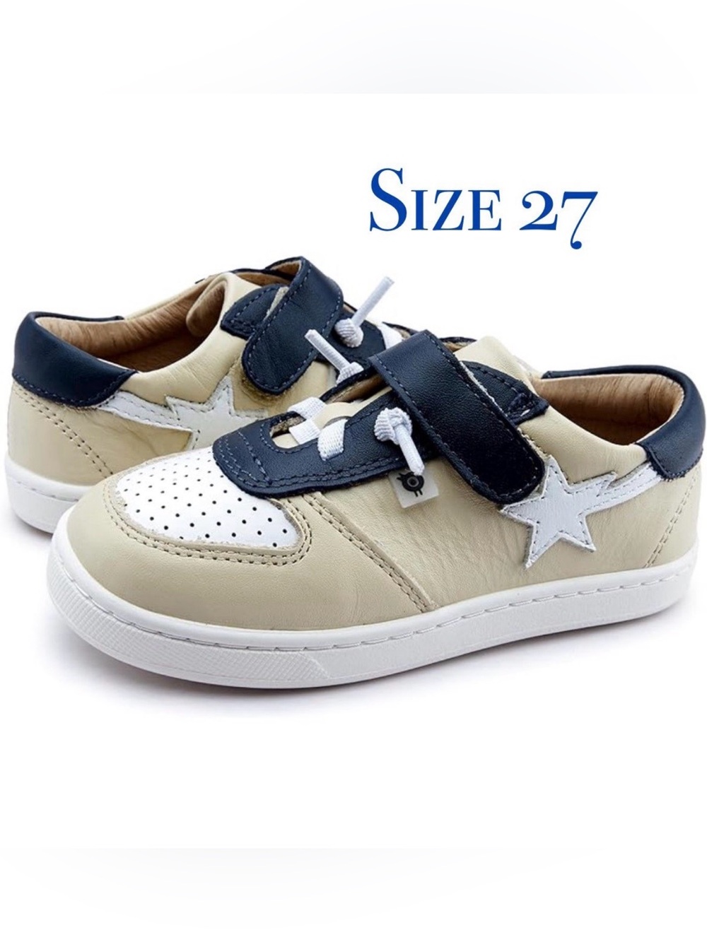 Old Soles  Runsky  Toddler size 27 khaki navy blue